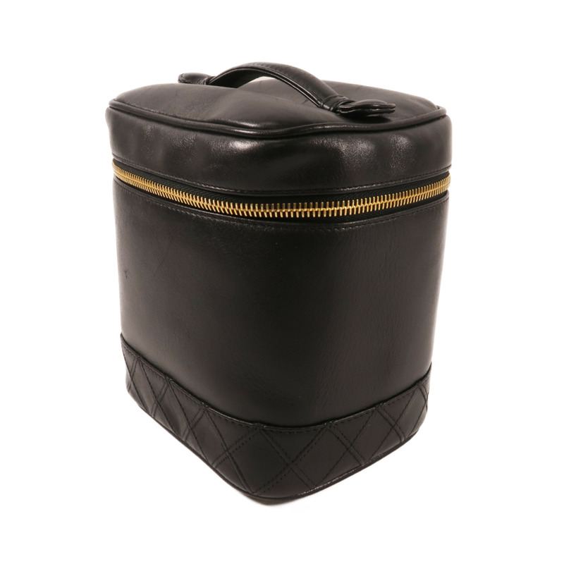 CHANEL 羊皮皮革Vintage Vanity Case金扣手挽袋-2