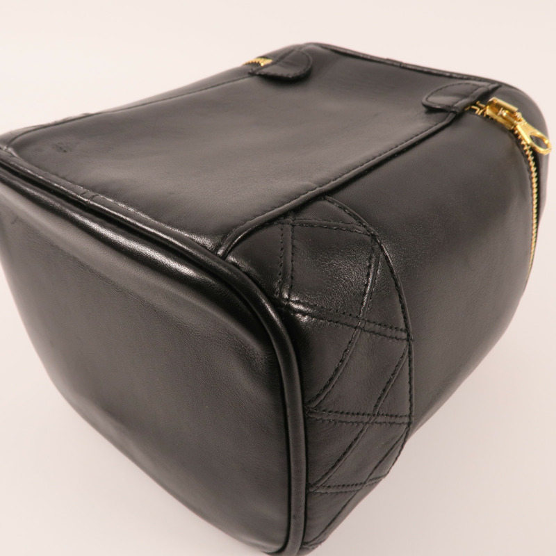 CHANEL 羊皮皮革Vintage Vanity Case金扣手挽袋-6