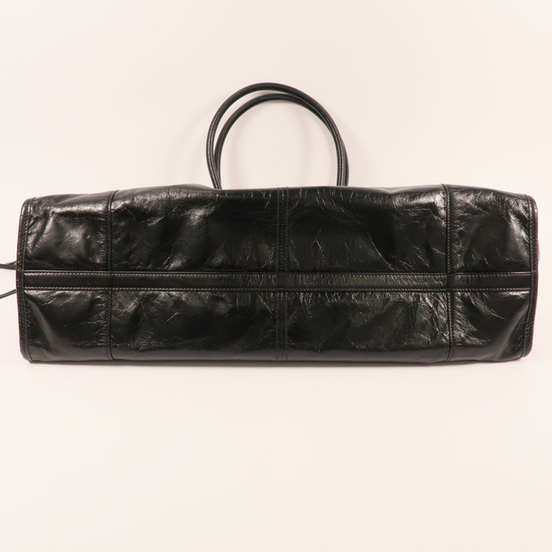 PRADA 牛皮皮革Bonnie Extra-Large銀扣肩背袋-3