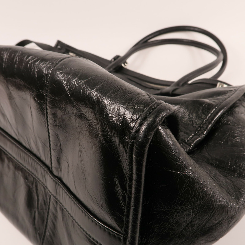 PRADA 牛皮皮革Bonnie Extra-Large銀扣肩背袋-11