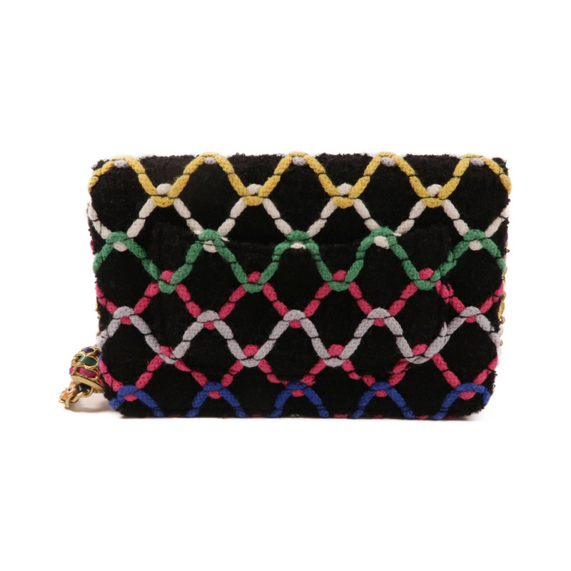 CHANEL Tweed Wallet On Chain金扣鏈帶肩背袋-1