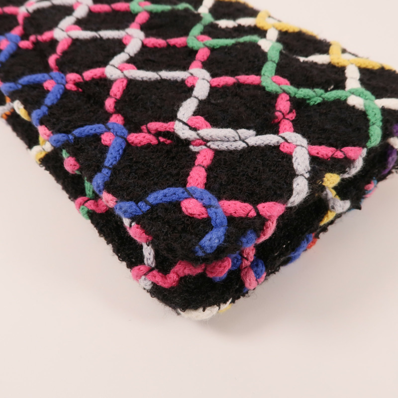 CHANEL Tweed Wallet On Chain金扣鏈帶肩背袋-6