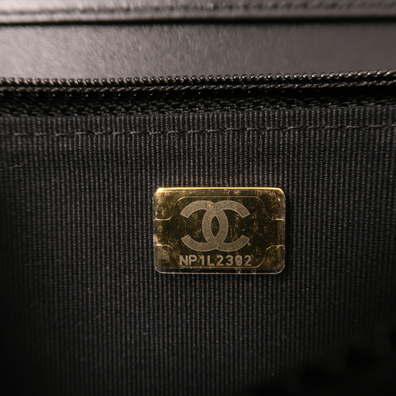 CHANEL Tweed Wallet On Chain金扣鏈帶肩背袋-13