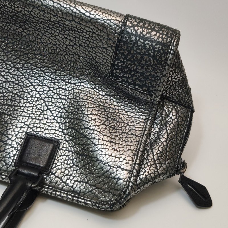Loewe Amazona大號牛皮純色logo圖案加固邊角手提包-18
