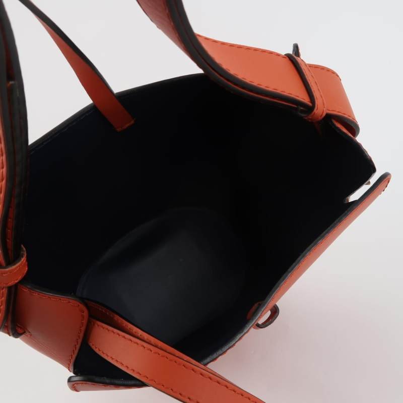 Burberry牛皮純色字母logo子母包單肩包-7