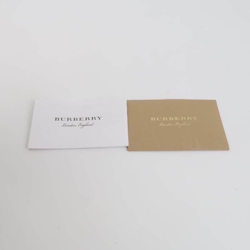 Burberry牛皮純色字母logo子母包單肩包-8