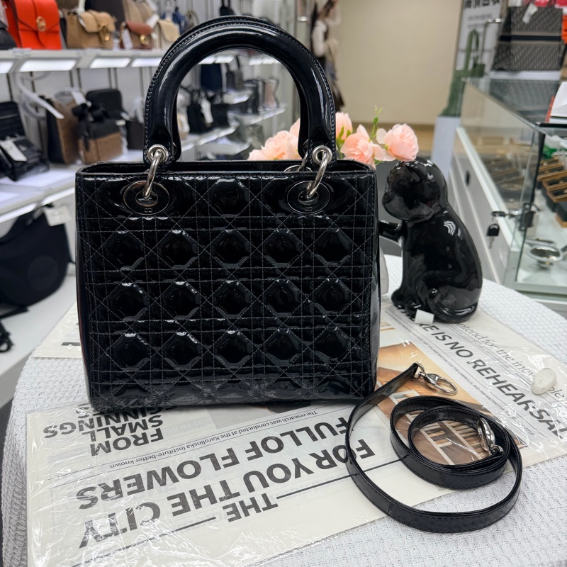 Lady Dior 5格漆皮 9成新-1