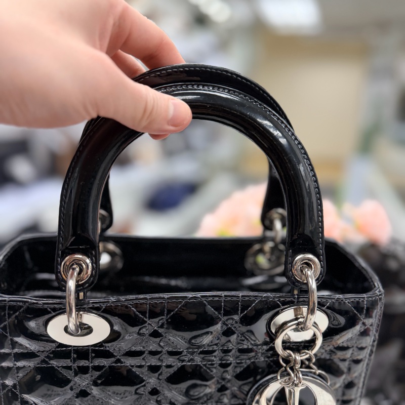 Lady Dior 5格漆皮 9成新-3
