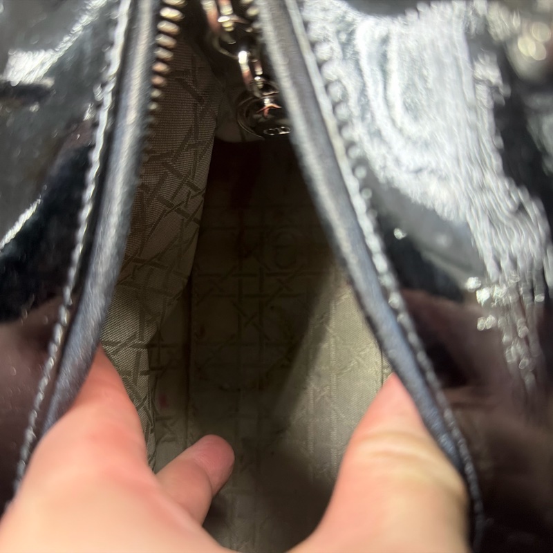 Lady Dior 5格漆皮 9成新-6