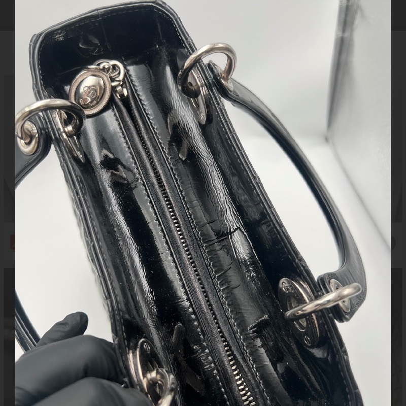 Lady Dior 5格漆皮 9成新-6