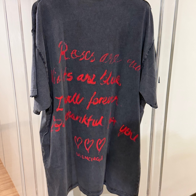 巴黎世家 字母復古T恤🔥-8