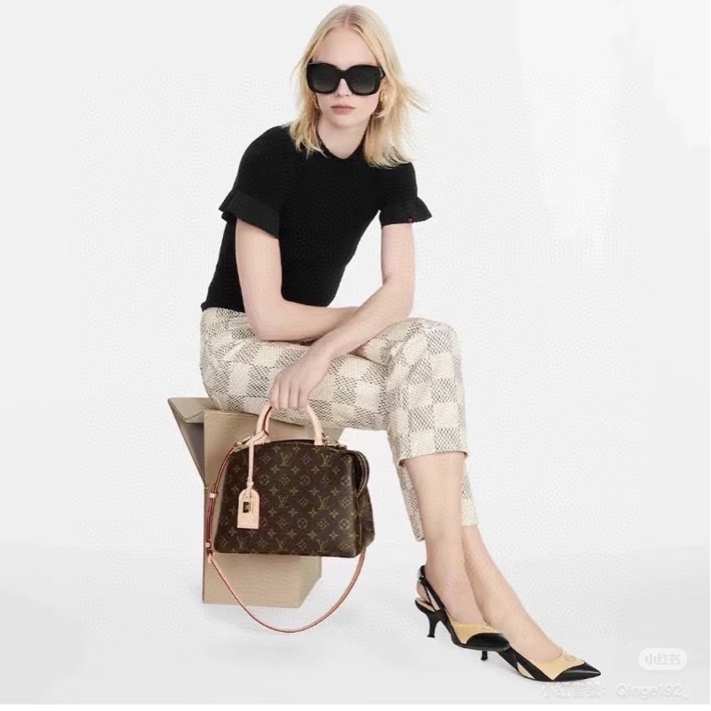 LV M45900 PETIT Palais 老花 新款蒙田斜背包-3