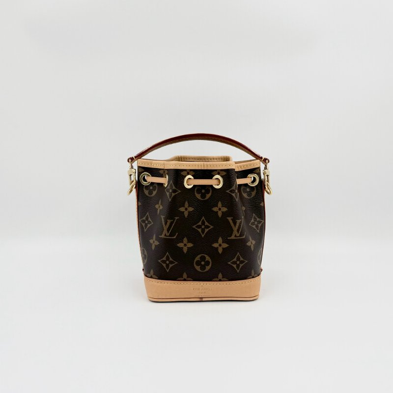 LV老花NANO NOE水桶手提側背包M81266-2