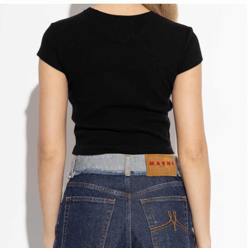 Vivienne Westwood 女士 羅紋 Logo T 恤XS S M L碼-4