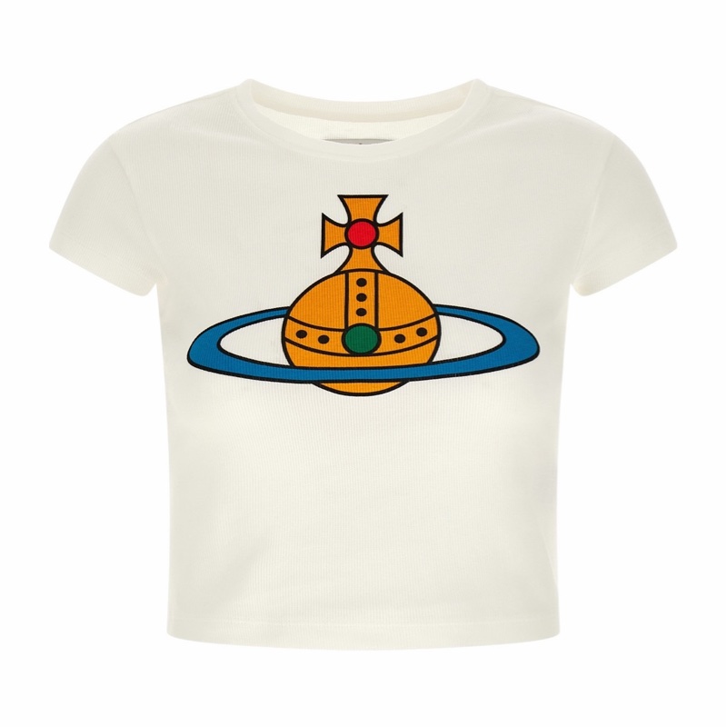Vivienne Westwood 女士 短款T恤XS S M L碼-0