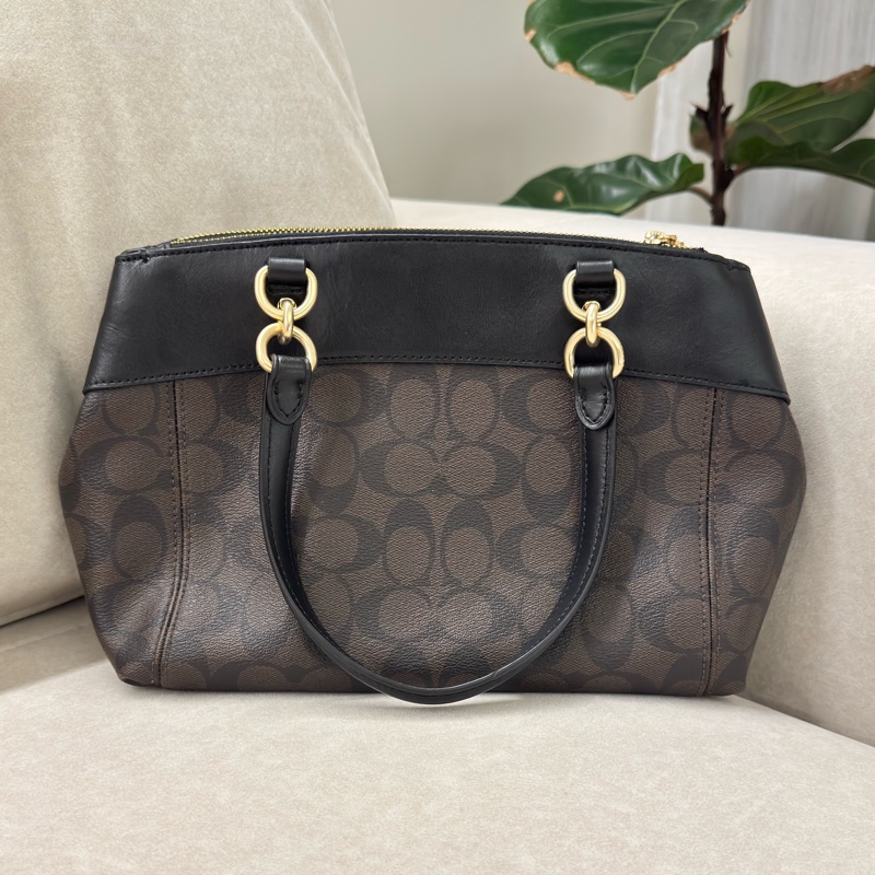 Coach Mini Brooke Carryall 老花 手提包 斜背包-6