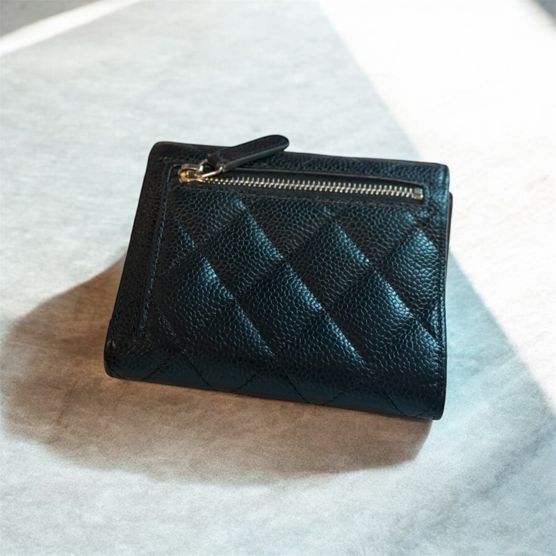 Chanel經典小翻蓋黑牛皮錢包  Chanel Classic Small Flap Wallet in Black Calfskin-1