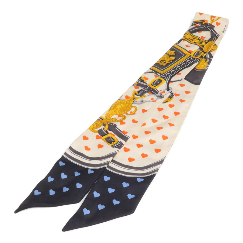 HERMES 絲質Twilly絲巾-1