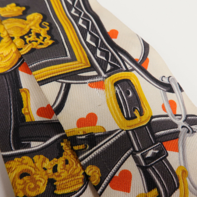 HERMES 絲質Twilly絲巾-10