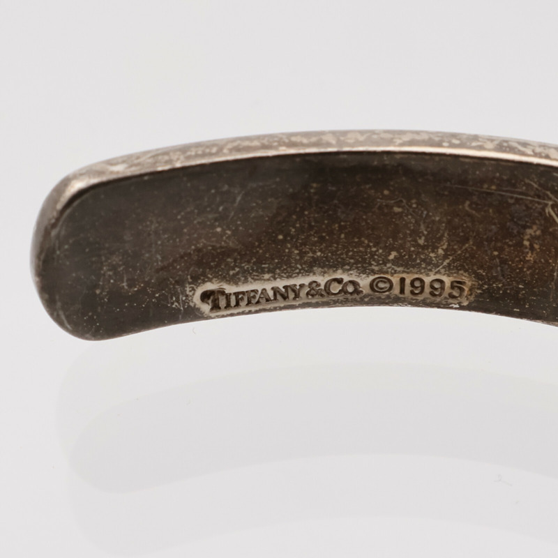 TIFFANY&CO 925純銀Atlas Bangle鑽石手鐲-5