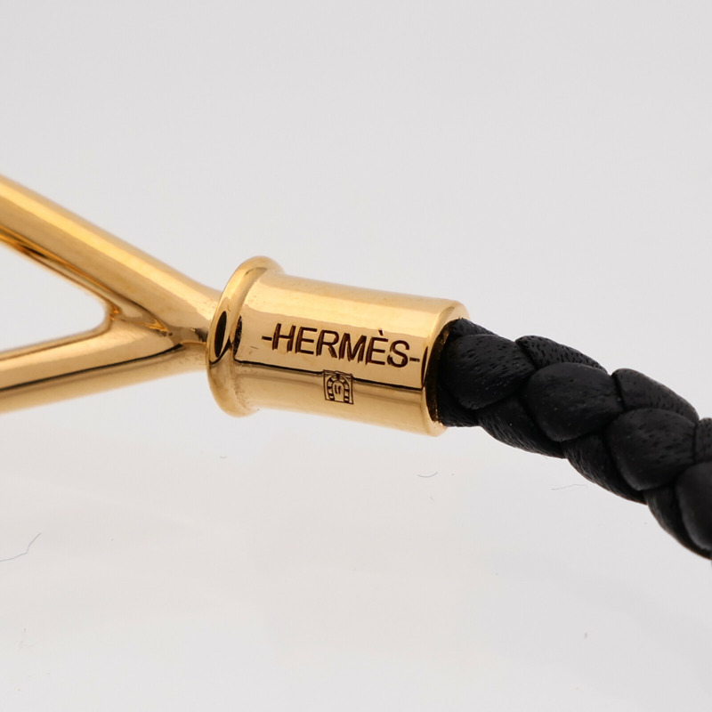 HERMES Swift皮革Jumbo H Bracelet金扣手帶-5