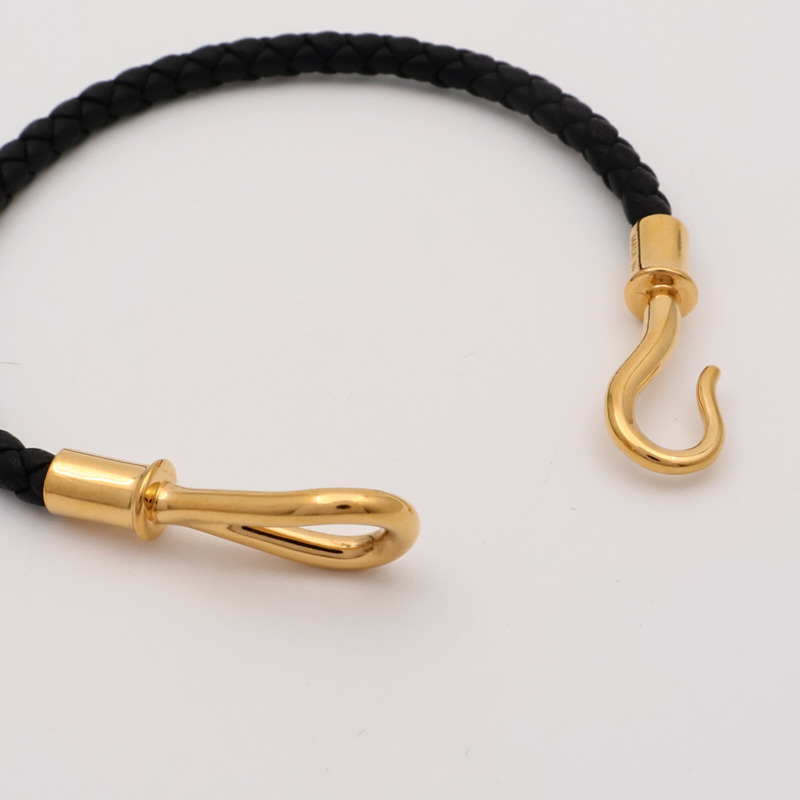 HERMES Swift皮革Jumbo H Bracelet金扣手帶-10