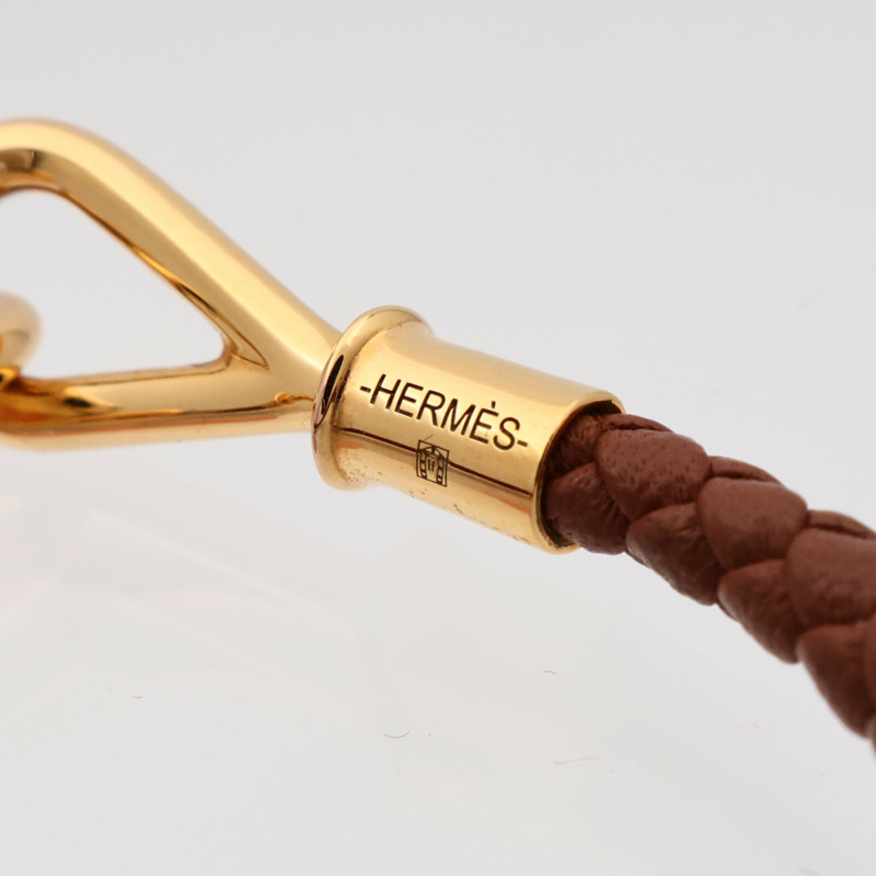 HERMES Swift皮革Jumbo H Bracelet金扣手帶-4