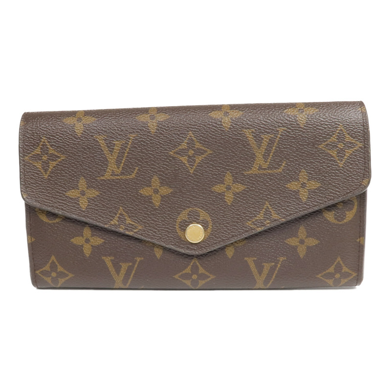 LOUIS VUITTON Monogram Portefeuille Sarah金扣長錢包-0