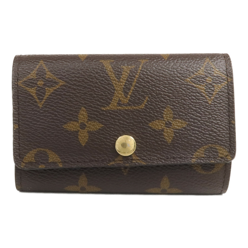 LOUIS VUITTON Monogram 6 Key Holder金扣鎖匙包-0