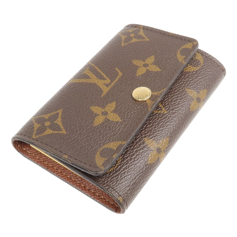 LOUIS VUITTON Monogram 6 Key Holder金扣鎖匙包-3