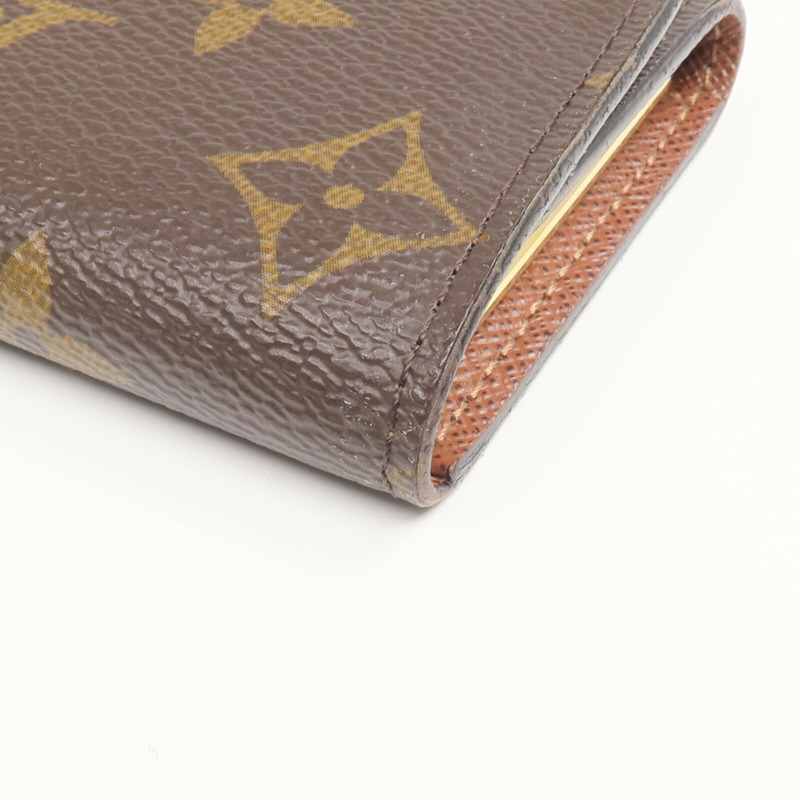 LOUIS VUITTON Monogram 6 Key Holder金扣鎖匙包-9