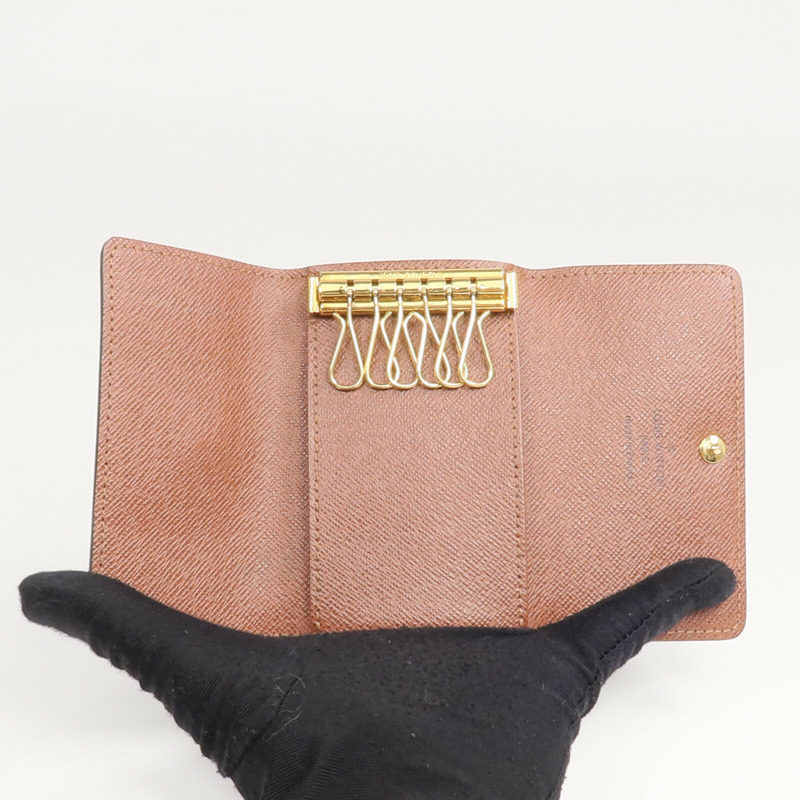 LOUIS VUITTON Monogram 6 Key Holder金扣鎖匙包-11
