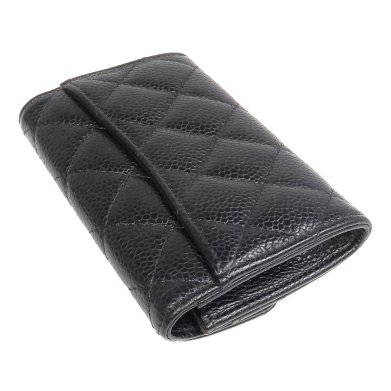 CHANEL 牛皮皮革Card Case銀扣卡片套-4