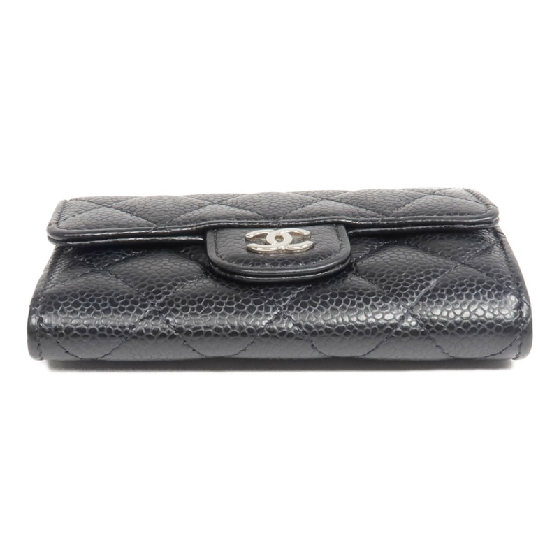 CHANEL 牛皮皮革Card Case銀扣卡片套-5