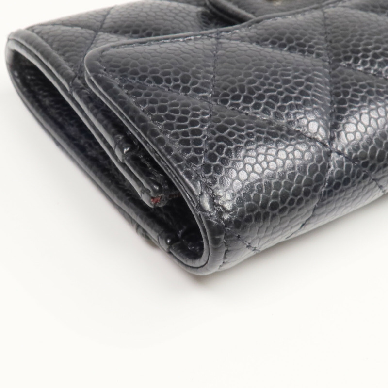 CHANEL 牛皮皮革Card Case銀扣卡片套-8