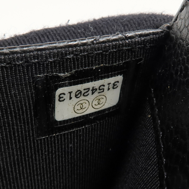 CHANEL 牛皮皮革Card Case銀扣卡片套-14