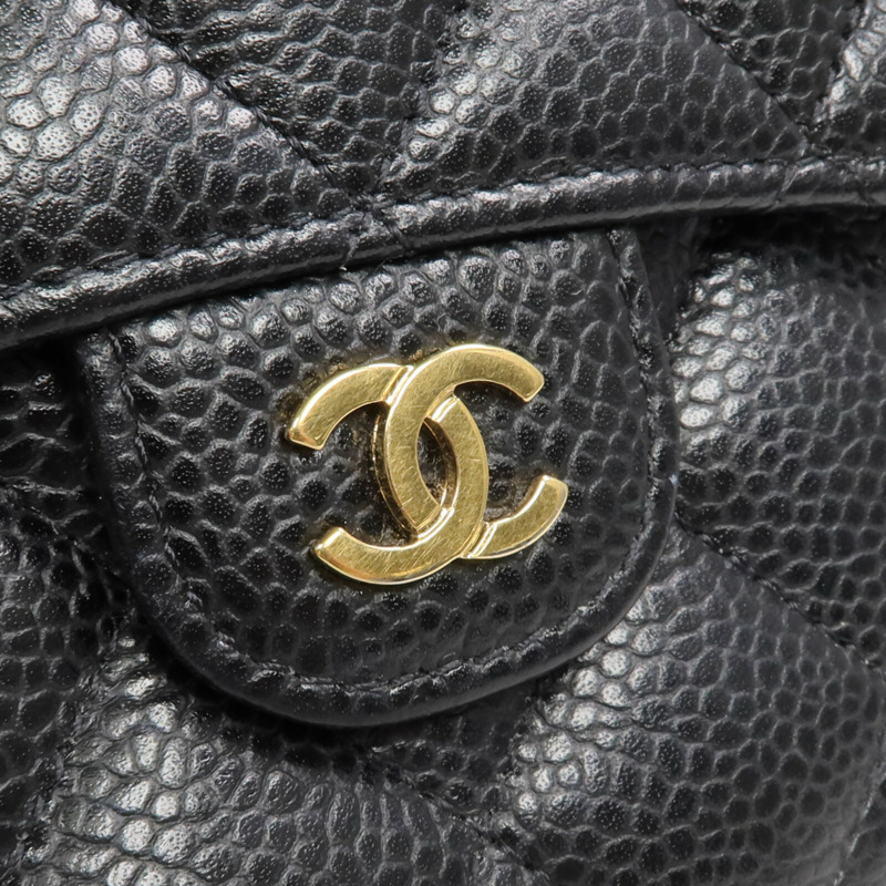 CHANEL 牛皮皮革Wallet金扣錢包-10