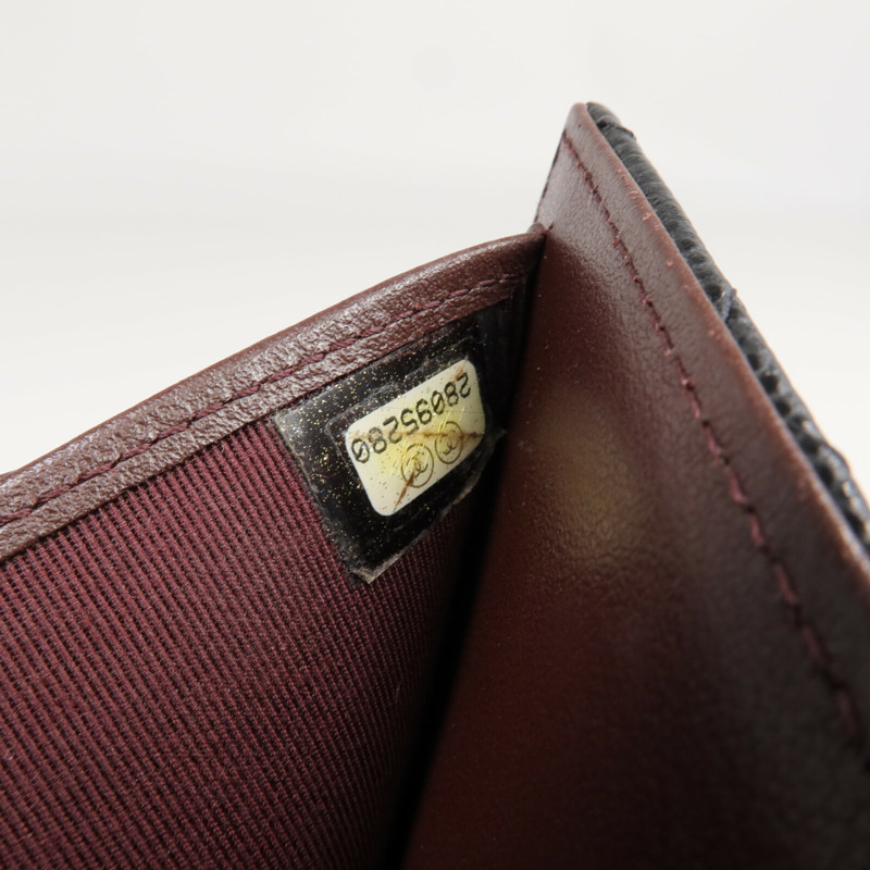 CHANEL 牛皮皮革Wallet金扣錢包-13