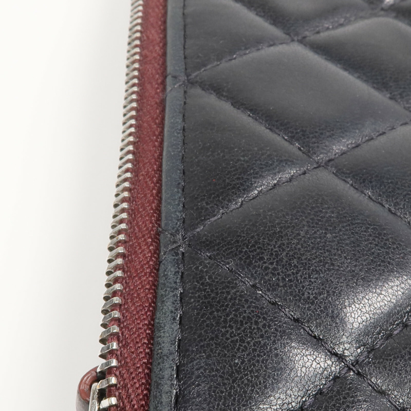 CHANEL 羊皮皮革Mini Pouch銀扣手拿包-16