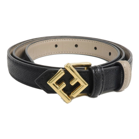 FENDI 牛皮皮革FF Diamonds Belt金扣皮帶