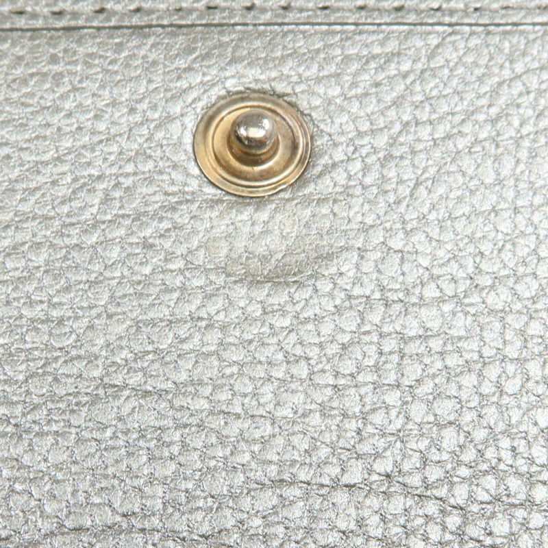 CHANEL 牛皮皮革Long Wallet銀扣長錢包-11