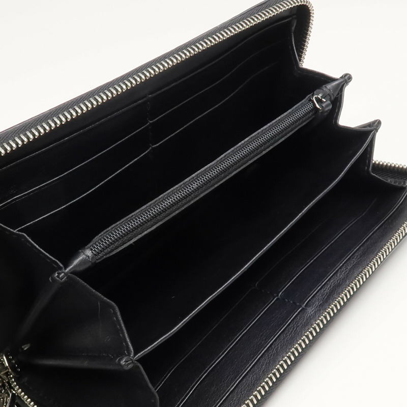 GUCCI 牛皮皮革Zipper Long Wallet銀扣長錢包-11