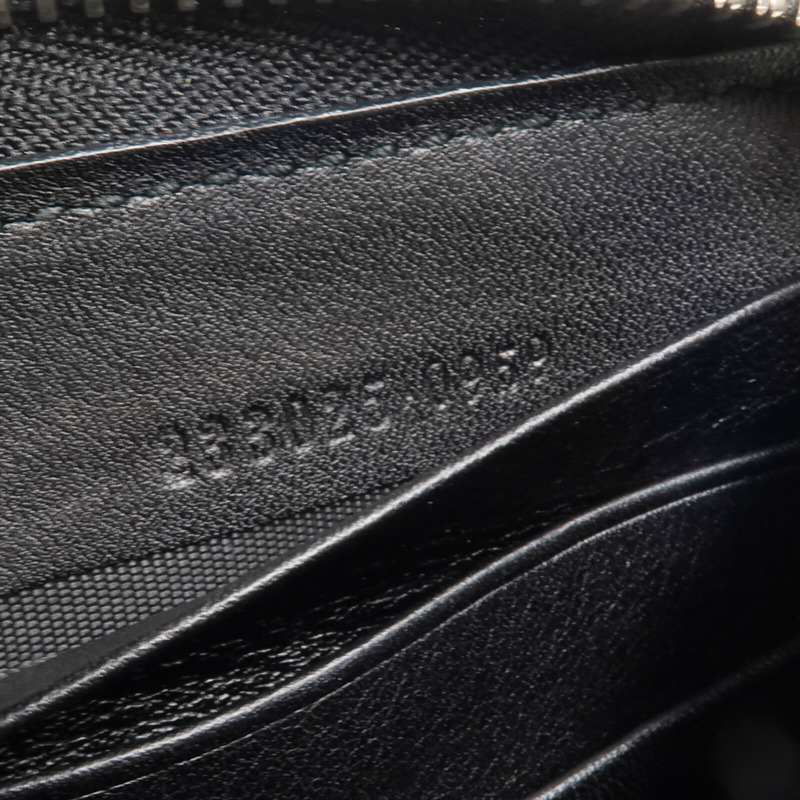 GUCCI 牛皮皮革Zipper Long Wallet銀扣長錢包-14