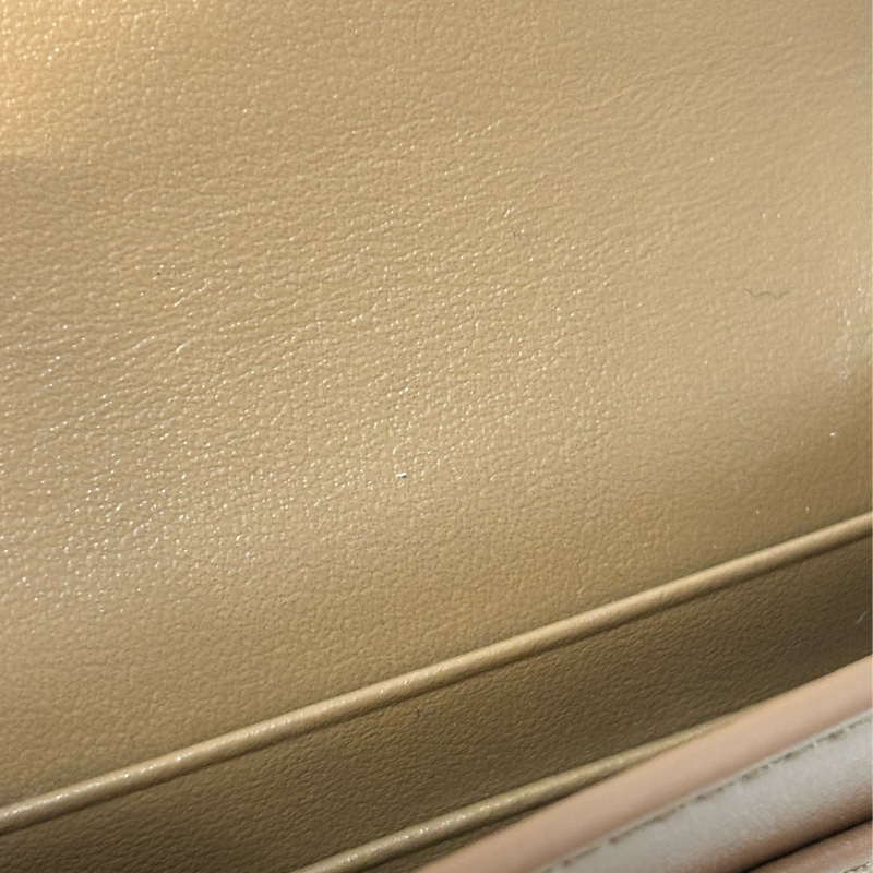 CELINE TRIOMPHE 10I583 金釦凱旋門金棕金牛皮 BOX 零錢包卡夾信用卡包名片夾短夾錢包-27