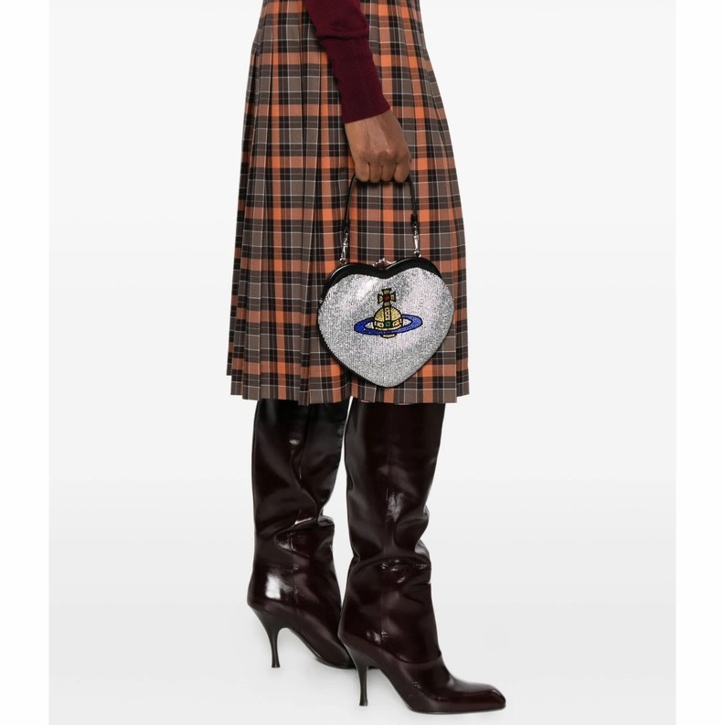 Vivienne Westwood 女士 Belle 心形手提包均碼碼-3