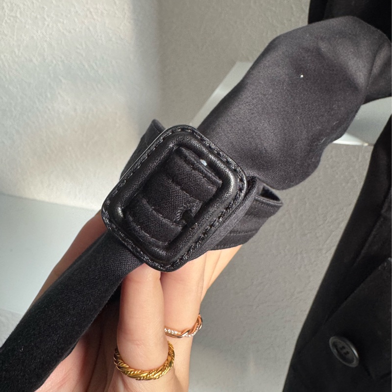 Burberry 黑色風衣外套🧥-5