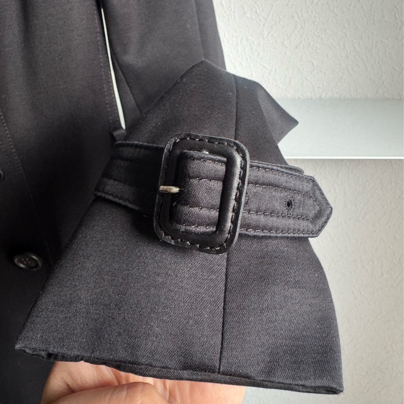 Burberry 黑色風衣外套🧥-7