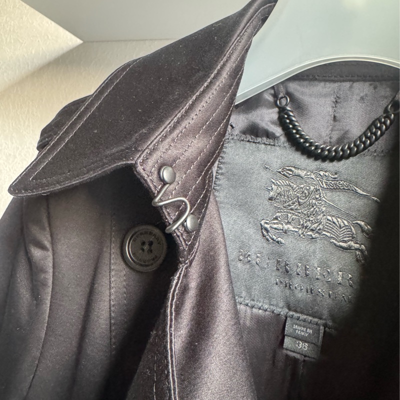 Burberry 黑色風衣外套🧥-23