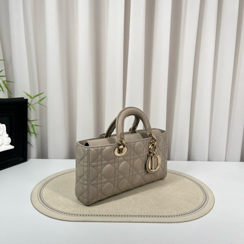 gyj hj zzz DIOR迪奧 Lady D-Joy三格戴妃橫版小號雙肩帶手提包 可單肩斜挎 適合日常使用 高級有質感-3