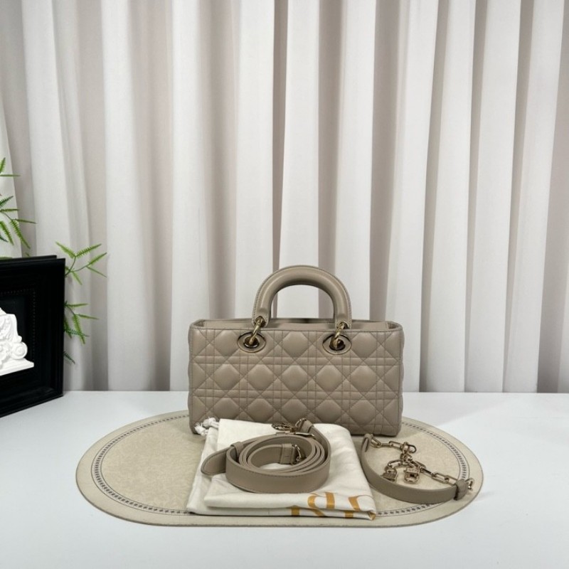 gyj hj zzz DIOR迪奧 Lady D-Joy三格戴妃橫版小號雙肩帶手提包 可單肩斜挎 適合日常使用 高級有質感-6